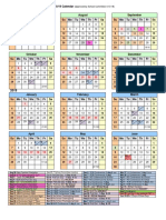 2018-19 Mansfield Calendar