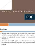 Lucrul Cu Sesiuni de Utilizator