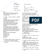 Exercícios equilíbrio químico