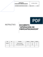 Instructivo para El Uso Del Vibroapisonador