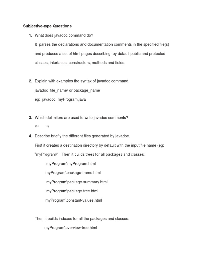 Advanced Java Questions With Answers | PDF | Technology & Engineering
