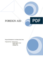 Foreign Aid: Projected Submitted To: Sir Zubair Faisal Abasi