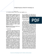 Simulation Study of High-Frequency Pulsed DC Discharges in Nitrogen