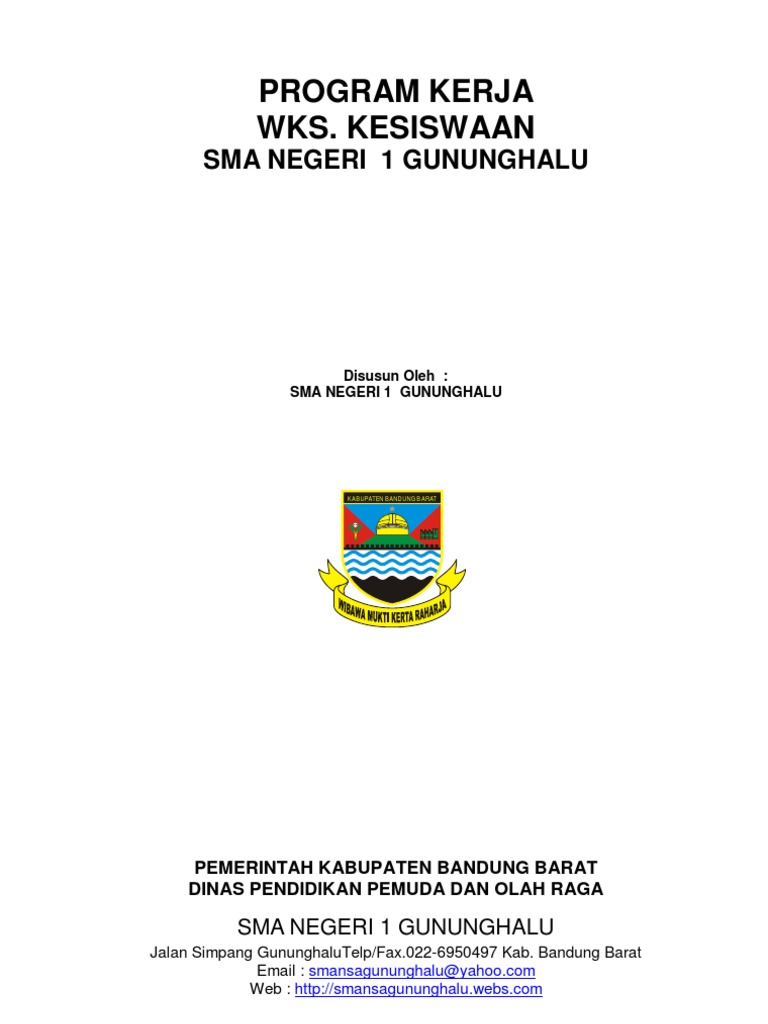 Program Kerja Wakasek Kesiswaan