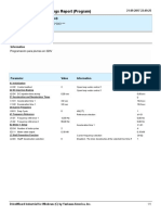 Modified Parameter Settings Report (Program) : Drive Type / Model: Software: 1025 V1000 CIMR-V 2 0001