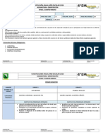 PLANIFICACIÓN POR UNIDAD 4° 2018