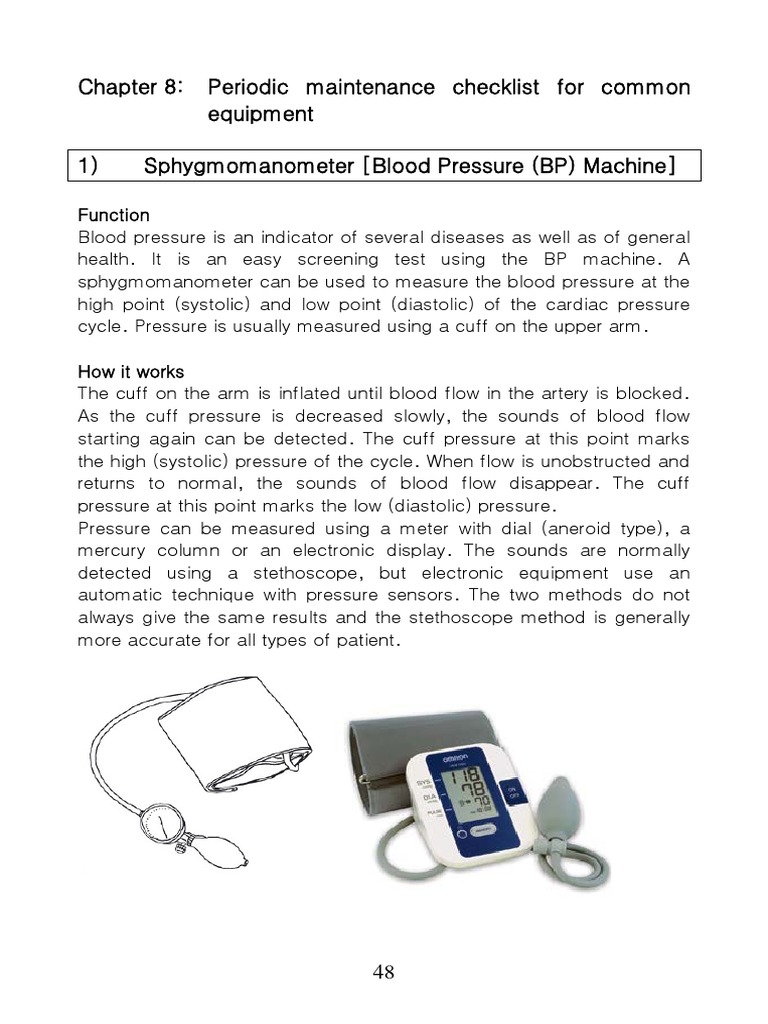 Medical Equipment PPM Checklist Refrigerator Nature