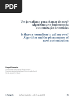 DORNELAS, Raquel. Um jornalismo para chamar de meu