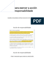 Notas para Exercer A Acción de Responsabilidade