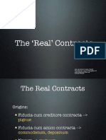 Obligations Real Contracts in Rome