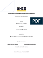 Responsabilidades y Preparación de La Fuerza de Ventas