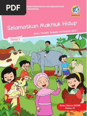 Buku Siswa Kelas 6 Tema 1 Revisi 2018