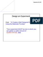 Design An Experiment