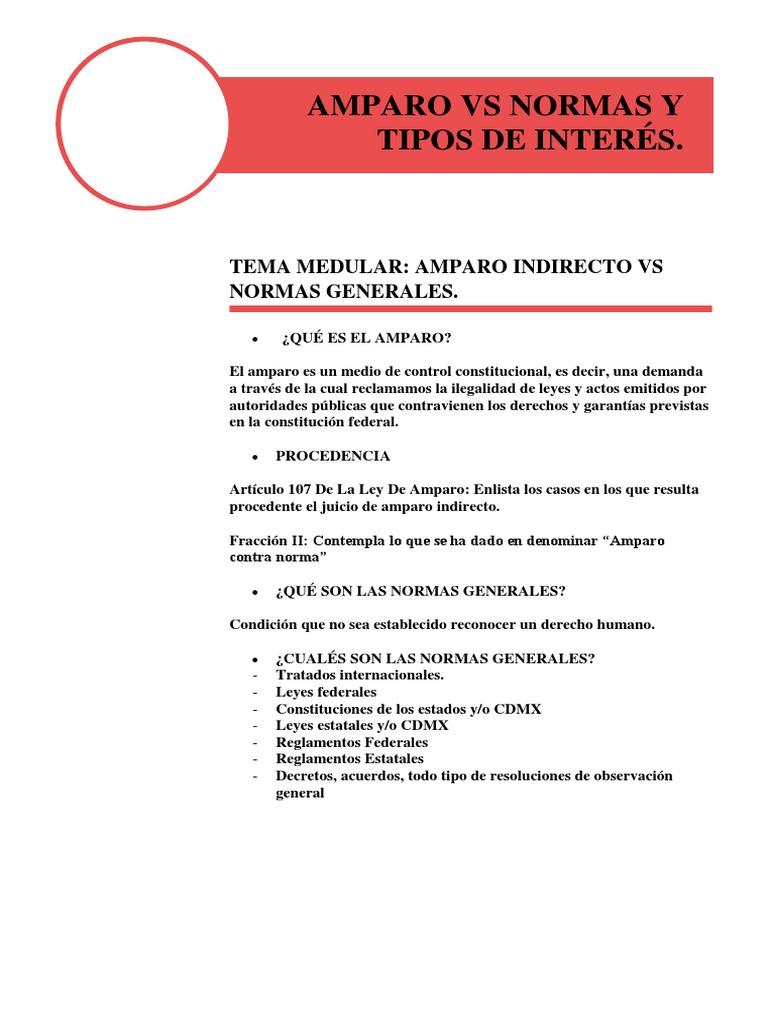 Amparo y Normas Autoaplicativas | PDF | Constitución | Ley Pública