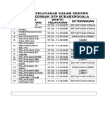 Jadwal Pelayanan Dalam Gedung