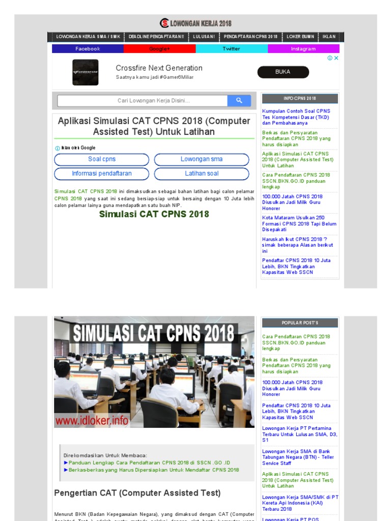 Aplikasi Simulasi CAT CPNS 2021 Computer Assisted Test Aplikasi Simulasi CAT CPNS 2021 Computer Assisted Test