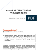 Mutu & Standar Pelayanan Prima