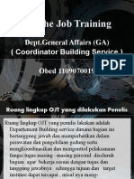 On The Job Training Presentasi TGL 23-09-2010