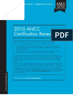 ANCC Application & Directions For Renewal of Certification