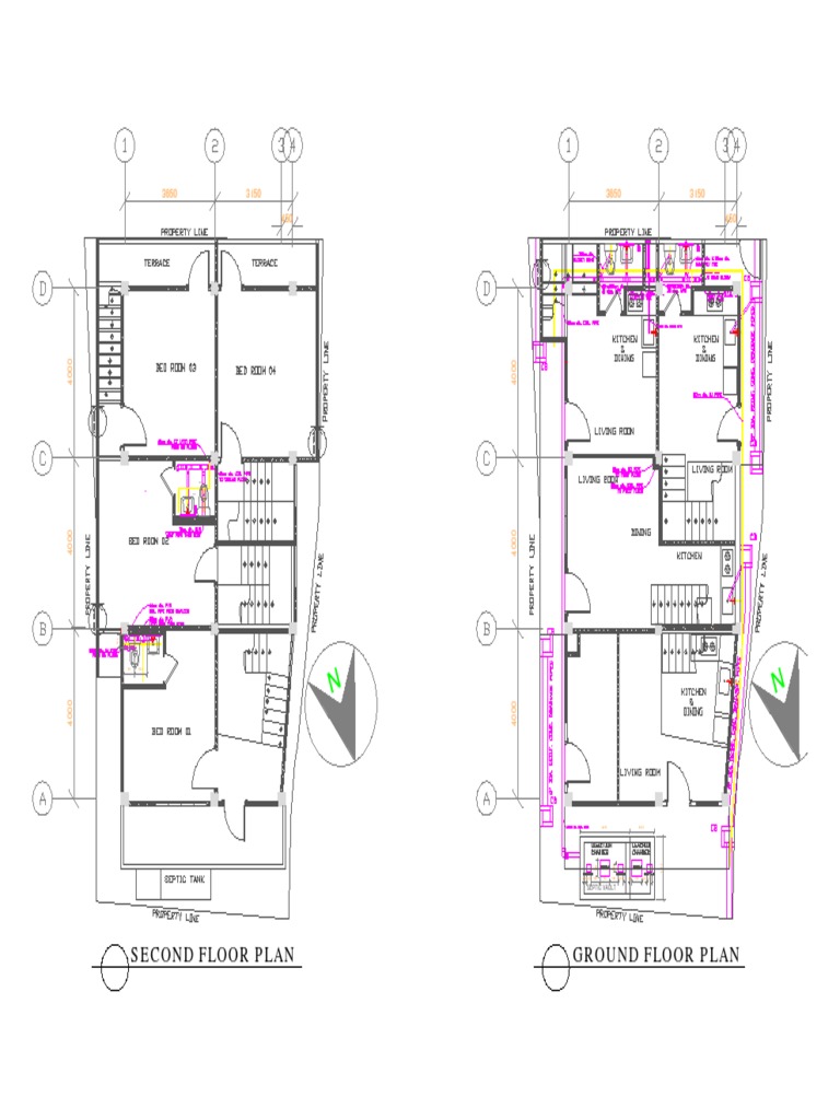 Second Floor Plan Ground Floor Plan: Lav. Lav | PDF