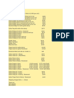 Price List For Guitar Parts