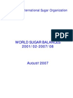 World Sugar Balance - Sample