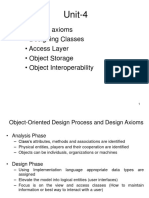 Unit-4: - Design Axioms - Designing Classes - Access Layer - Object Storage - Object Interoperability