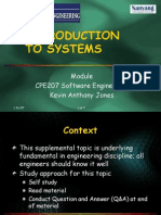 To Systems: CPE207 Software Engineering Kevin Anthony Jones