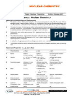 Chemistry - Nuclear Chemistry