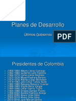 Planes de desarrollo