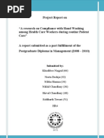 A Research on Compliance With Hand Washing Among Health Care Workers During Routine Patient Care