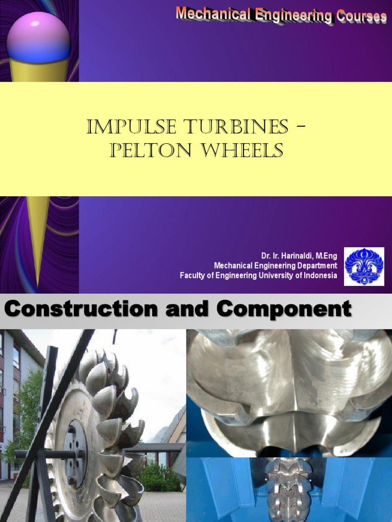 Pelton Wheel Turbine Design and Efficiency | PDF | Jet Engine | Turbine