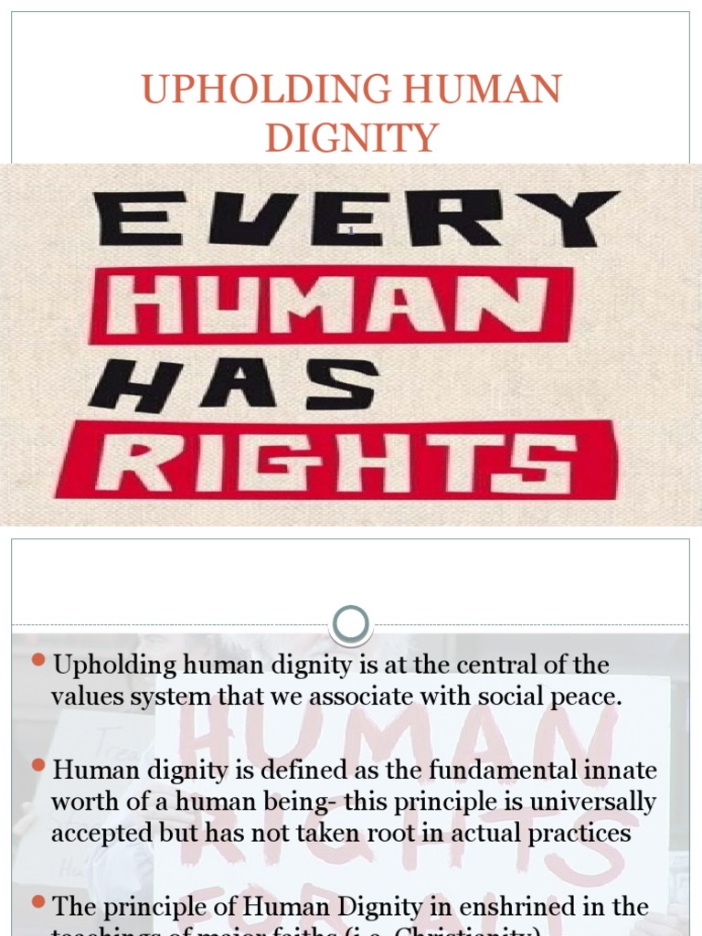 Upholding Human Dignity and Rights | PDF | Human Rights | Children's Rights