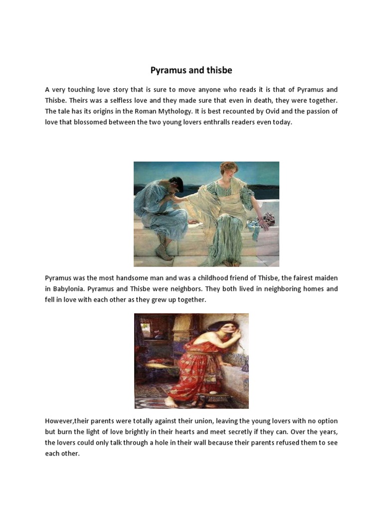 Pyramus and Thisbe | PDF