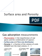 Surface area and porosity