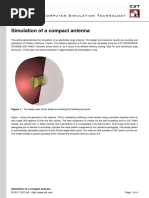 Simulation of A Compact Antenna: Figure 1: Cut-Away View of The Antenna Showing The Feeding Structure