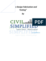 Bridge Design Fabrication and Testing