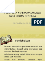 Pelayanan Keperawatan Jiwa Pada Situasi Bencana