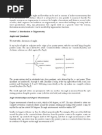 Angles and Quadrants: Chapter 7: Trigonometry