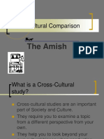 Cross Cultural Comparison: The Amish