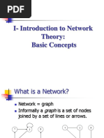 I-Introduction To Network Theory: Basic Concepts