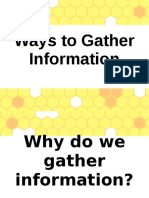Ways To Gather Information