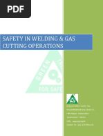 Safetyin Welding Gas Cutting Operations