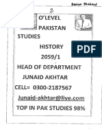 Pakistan Studies Junaid Akhtar Section 2 HISTORY PDF