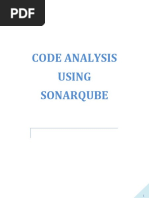 Code Analysis For Java Using Sonar