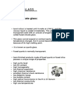 Types of Glass - Fused Silicate Glass Properties and Uses