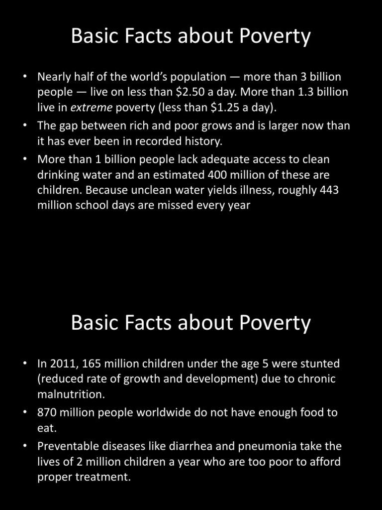 Global Poverty | PDF | Poverty | Poverty &amp; Homelessness