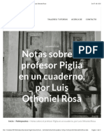 Notas Sobre El Profesor Piglia en Un Cuaderno, Por Luis Othoniel Rosa