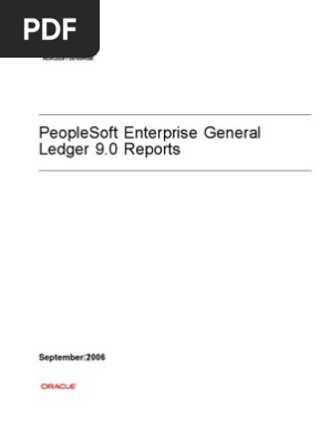 General Ledger Reports