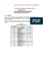 NSR-10 (Edificaciones Por Grupos de Ocupación y Uso)